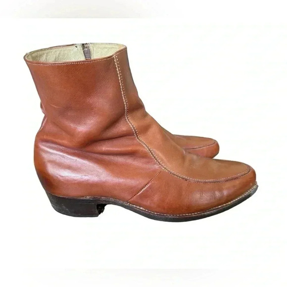 Florsheim Vintage 70s Distressed Browns Men's Chelsea Boots Size 10 1/2 D - Picture 9 of 16